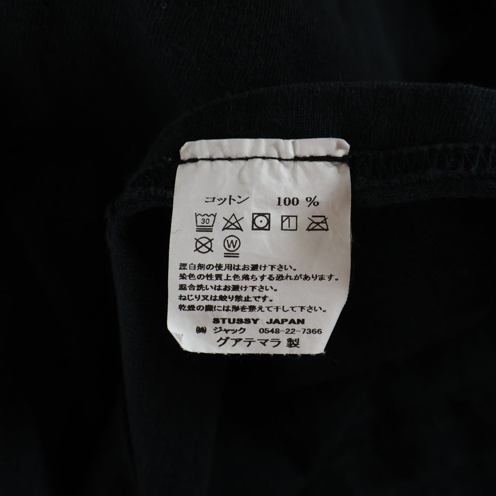 STUSSY(ステューシー) Camellias Pigment Dyed Tee プリント半袖Tシャツ 半袖カットソー ブラック