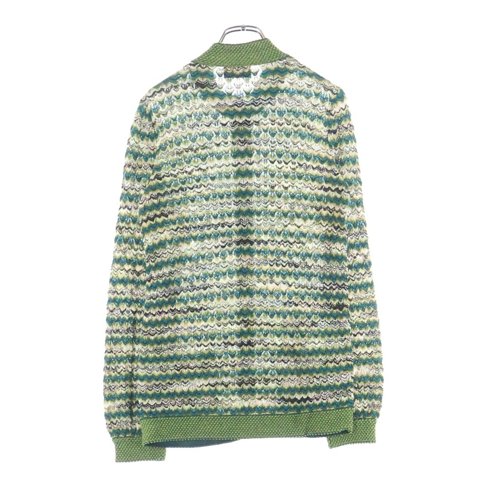 MISSONI(ミッソーニ) ニット 総柄カーディガン グリーン レディース