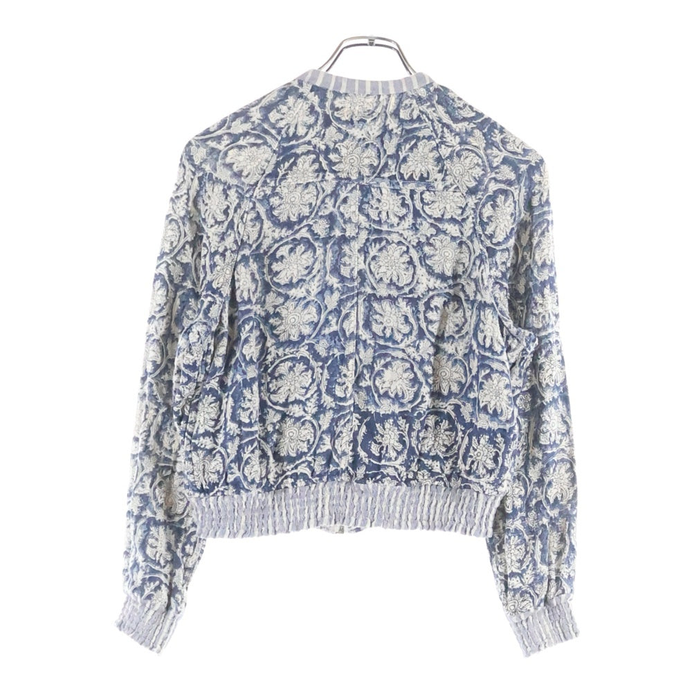 DENIM & SUPPLY RALPH LAUREN(デニム アンド サプライ ラルフローレン) ペイズリー柄 ジップアップジャケット ブルー レディース