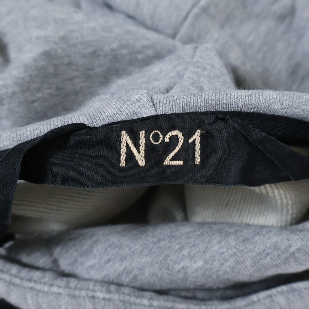 N21 numero ventuno(ヌメロ ヴェントゥーノ) フロントプリント プルオーバーパーカー グレー 20SU-E051-4214