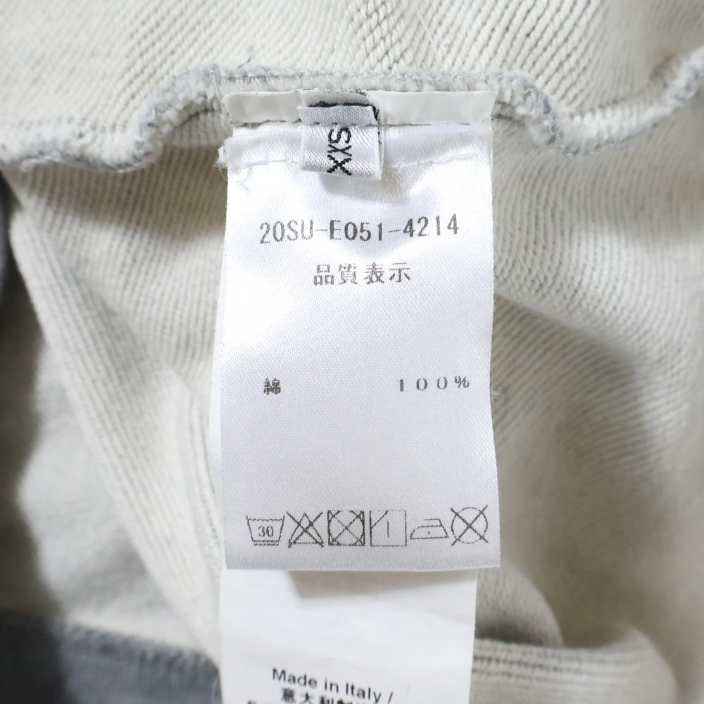 N21 numero ventuno(ヌメロ ヴェントゥーノ) フロントプリント プルオーバーパーカー グレー 20SU-E051-4214