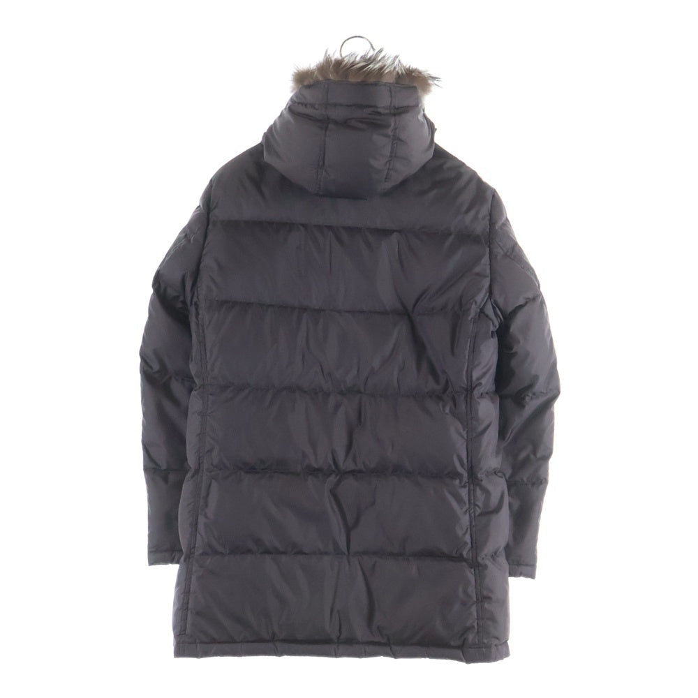 BURBERRY BLACK LABEL(バーバリー ブラックレーベル) 取り外しフード付き 裏地ノバチェック ダウンジャケット ブラウン