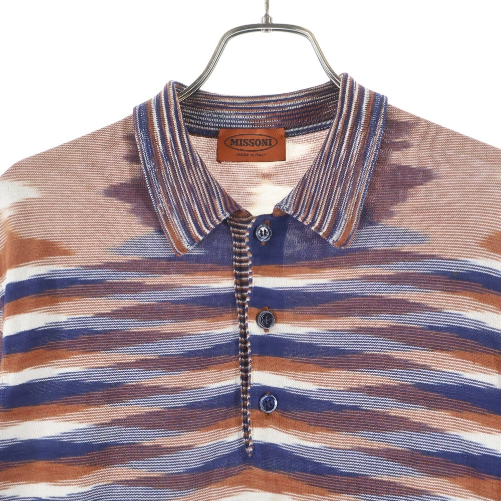 MISSONI(ミッソーニ) 総柄半袖シャツ ブラウン レディース