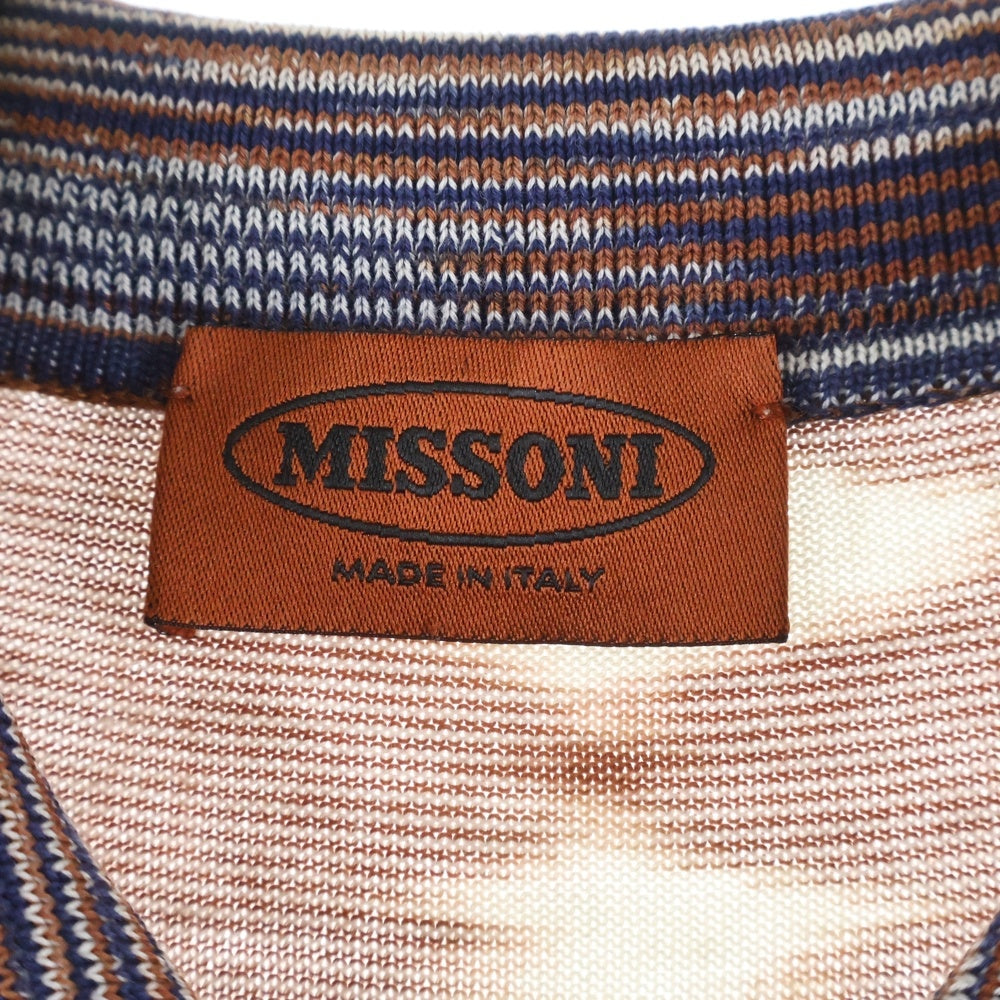 MISSONI(ミッソーニ) 総柄半袖シャツ ブラウン レディース