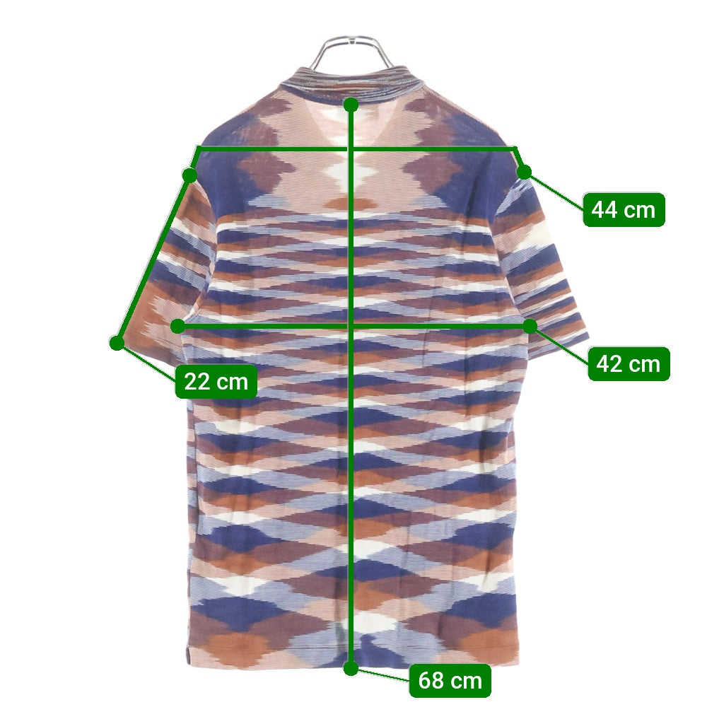 MISSONI(ミッソーニ) 総柄半袖シャツ ブラウン レディース