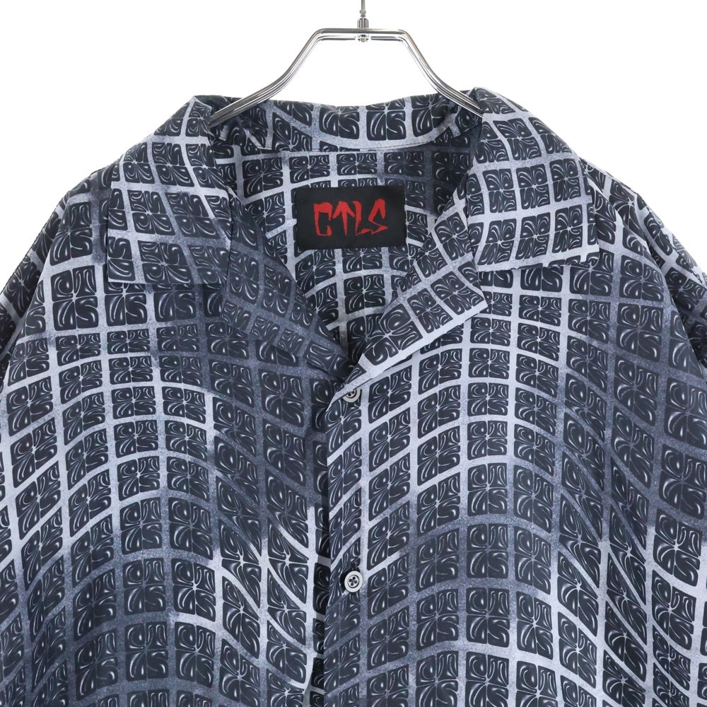 cvtvlist(カタリスト) 総柄 半袖コットンシャツ グレー 2401060201