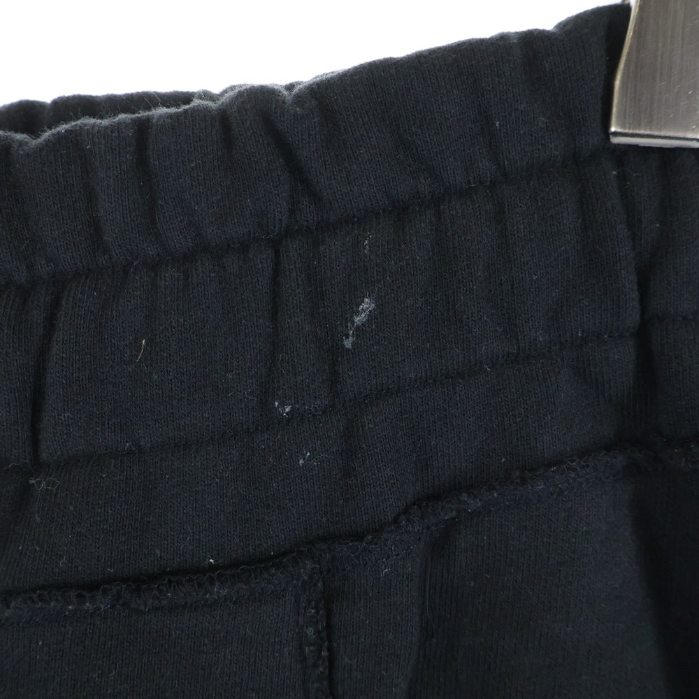 cvtvlist(カタリスト) ロゴ刺繍 裾ジップ サルエルスウェットパンツ 2401010401 ブラック