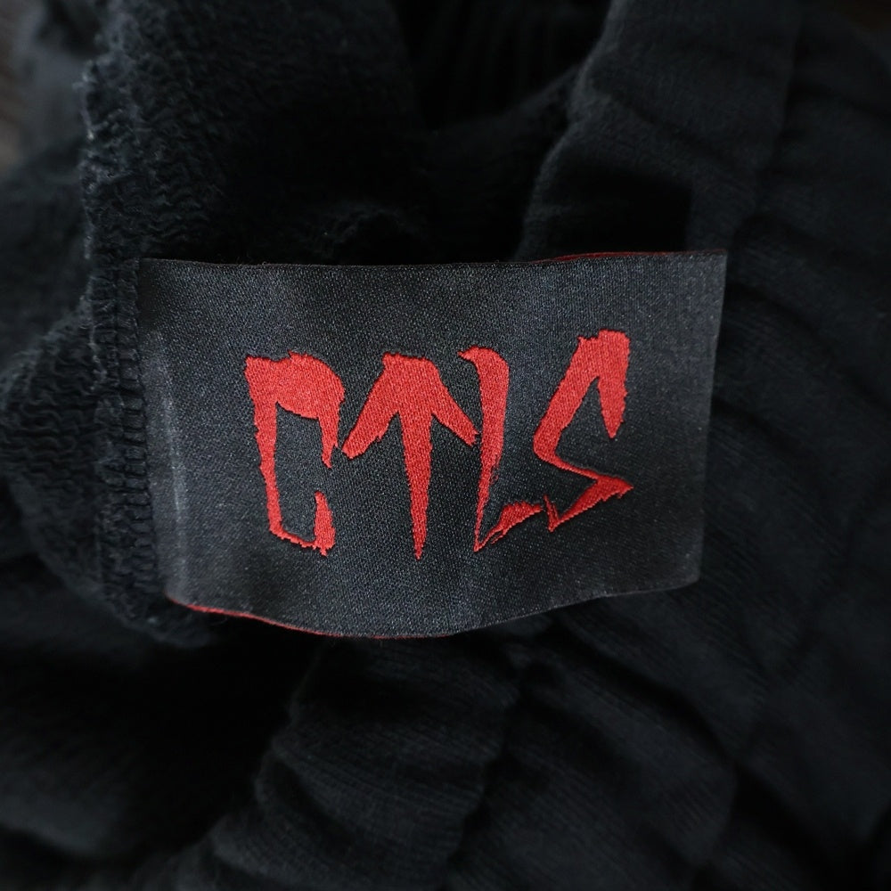 cvtvlist(カタリスト) ロゴ刺繍 裾ジップ サルエルスウェットパンツ 2401010401 ブラック