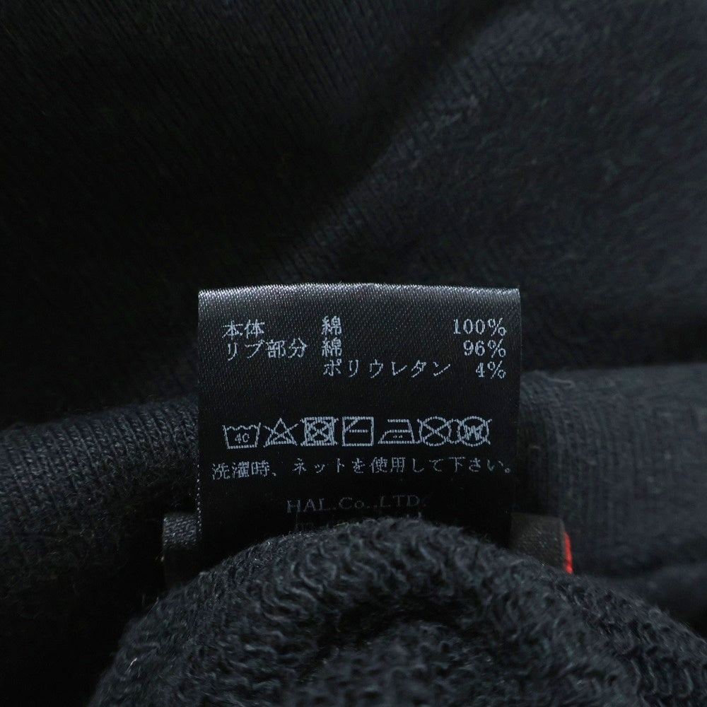 cvtvlist(カタリスト) ロゴ刺繍 裾ジップ サルエルスウェットパンツ 2401010401 ブラック