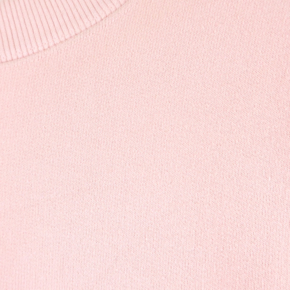 cvtvlist(カタリスト) フロントロゴプリント 裾ジップ クルーネックスウェットトレーナー ピンク 2401010301