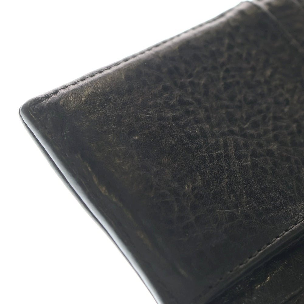 CHROME HEARTS(クロムハーツ) WAVE MINI ウェーブミニ レザーウォレット 財布 ブラックBCA373