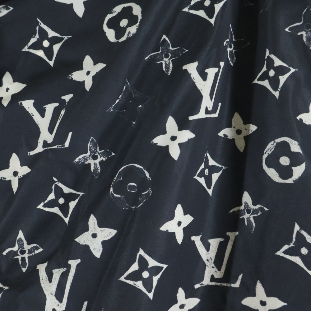 LOUIS VUITTON(ルイヴィトン) 20SS モノグラムステンシルエフェクトジョギングパンツ ナイロンパンツ ブラック/ホワイト RW201W DFU FIPA11