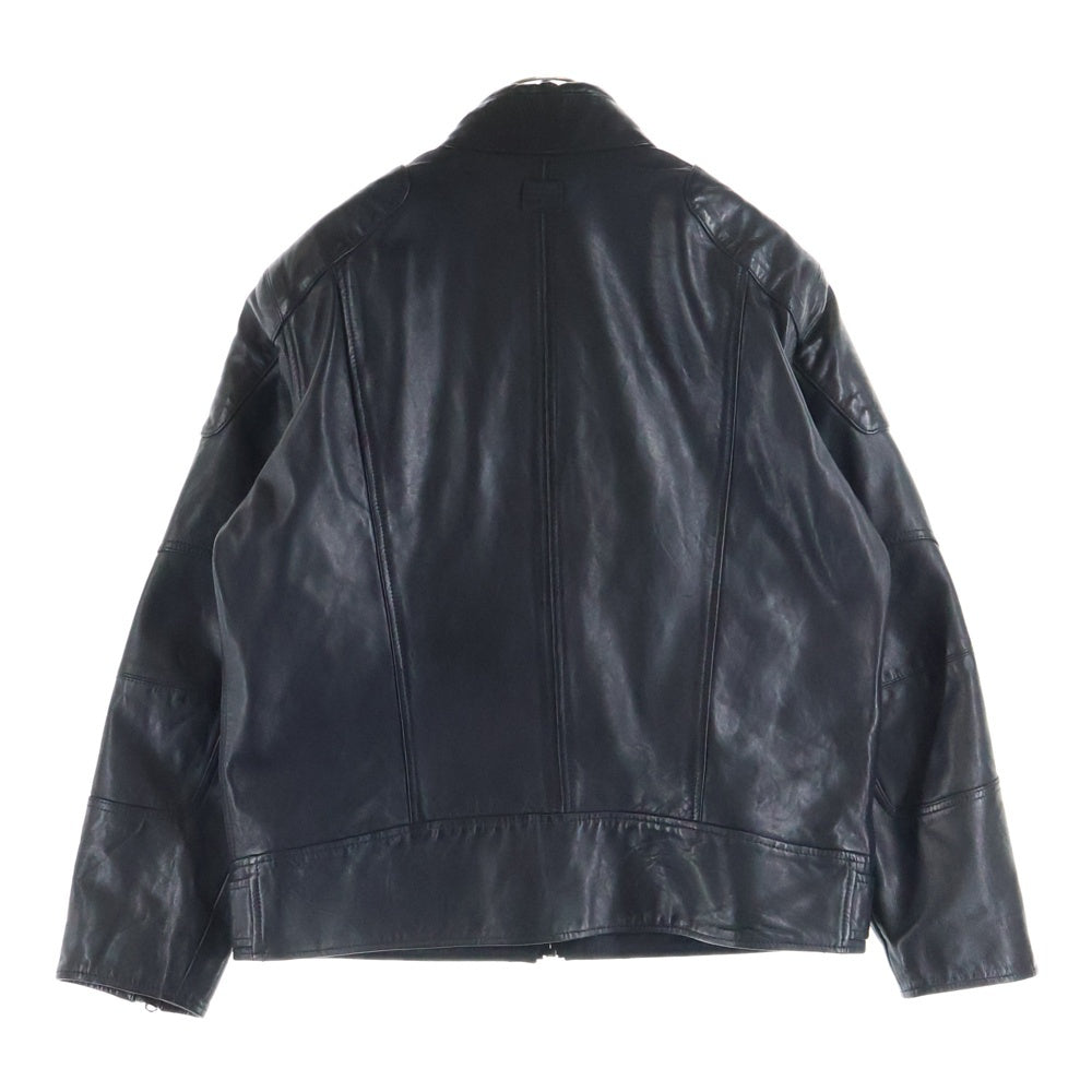 G-STAR RAW(ジースターロウ) ジップアップレザージャケット ブラック