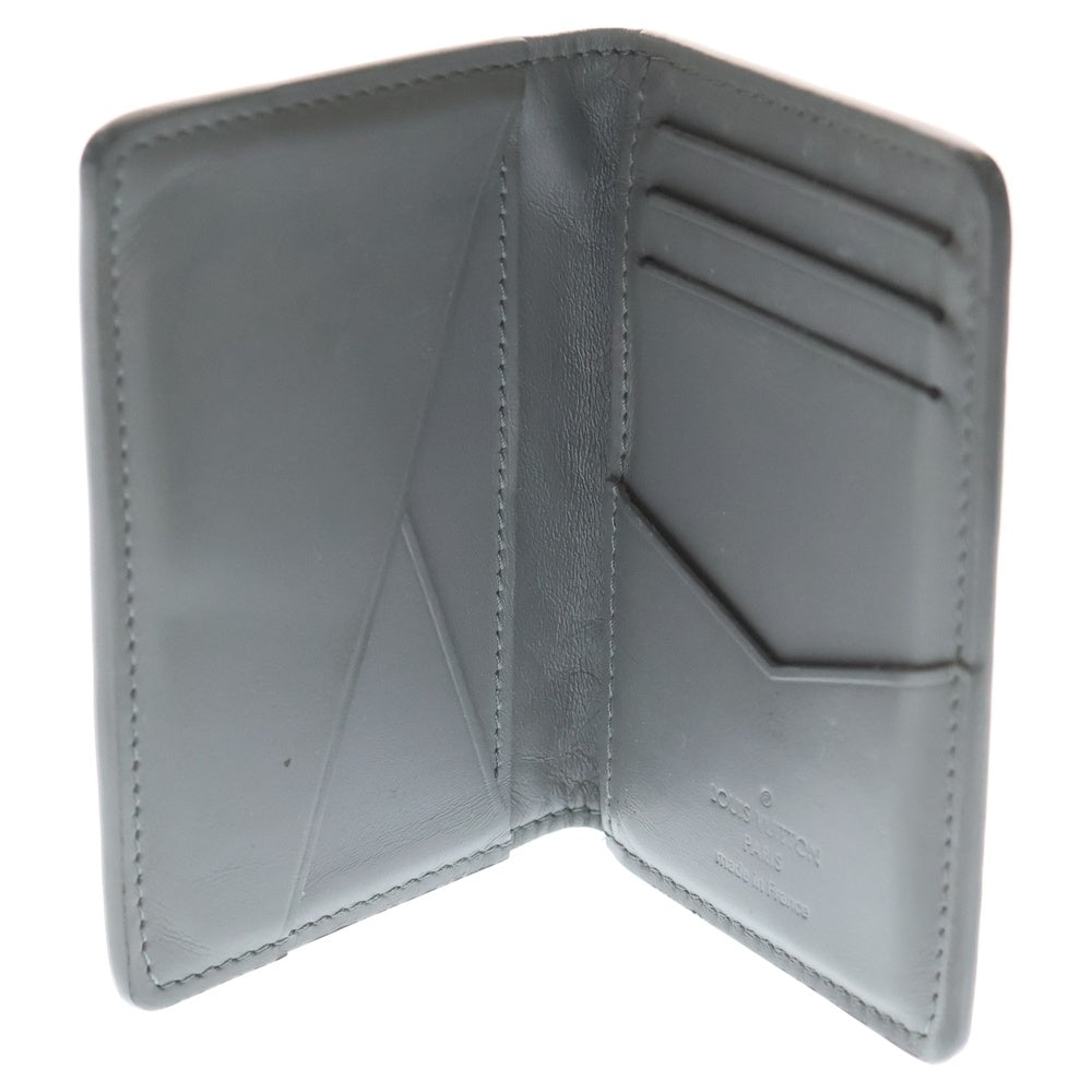 LOUIS VUITTON(ルイヴィトン) モノグラム・シャドウレザー カードケース 財布 グレー M81382