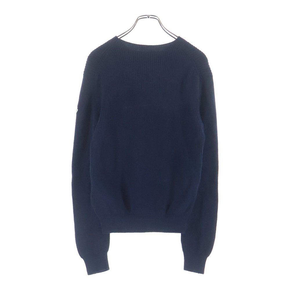 MONCLER(モンクレール) フロントロゴ刺繍 ニットセーター ブラック J19549C00002M1367 レディース