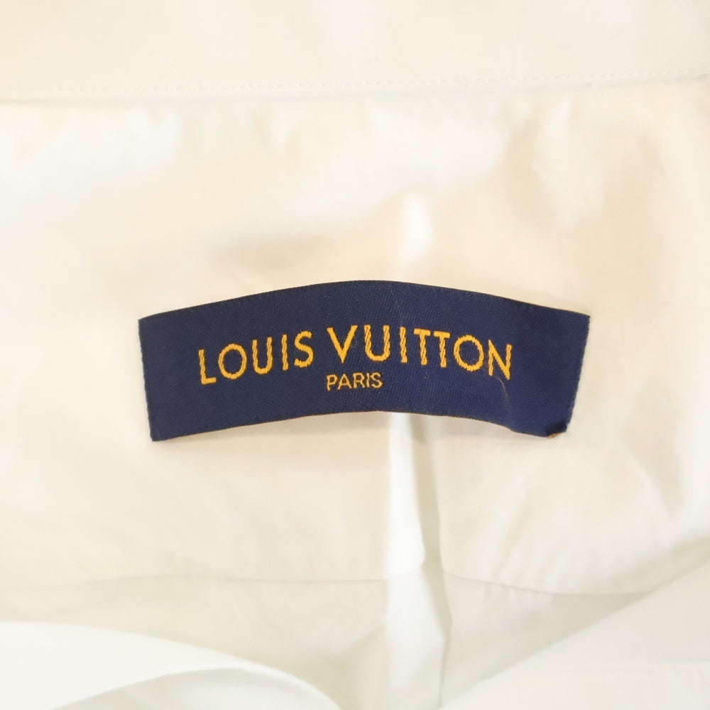 LOUIS VUITTON(ルイヴィトン) ロゴ刺繍 半袖シャツ ホワイト RM212Q