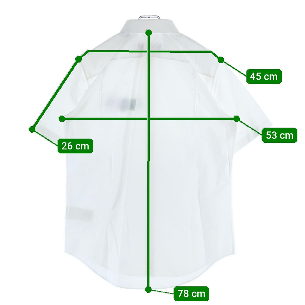 LOUIS VUITTON(ルイヴィトン) ロゴ刺繍 半袖シャツ ホワイト RM212Q