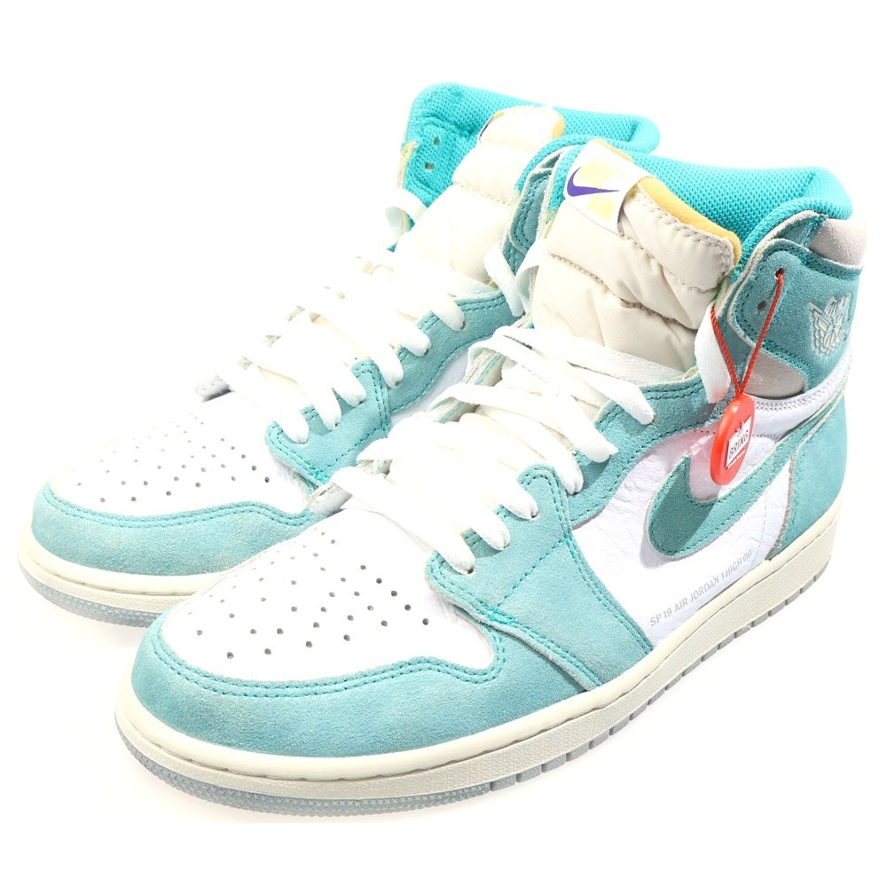 NIKE(ナイキ) AIR JORDAN1 RETRO HIGH OG エアジョーダン1 ターボグリーン ハイカットスニーカー ホワイト/グリーン US10/28cm 555088-311