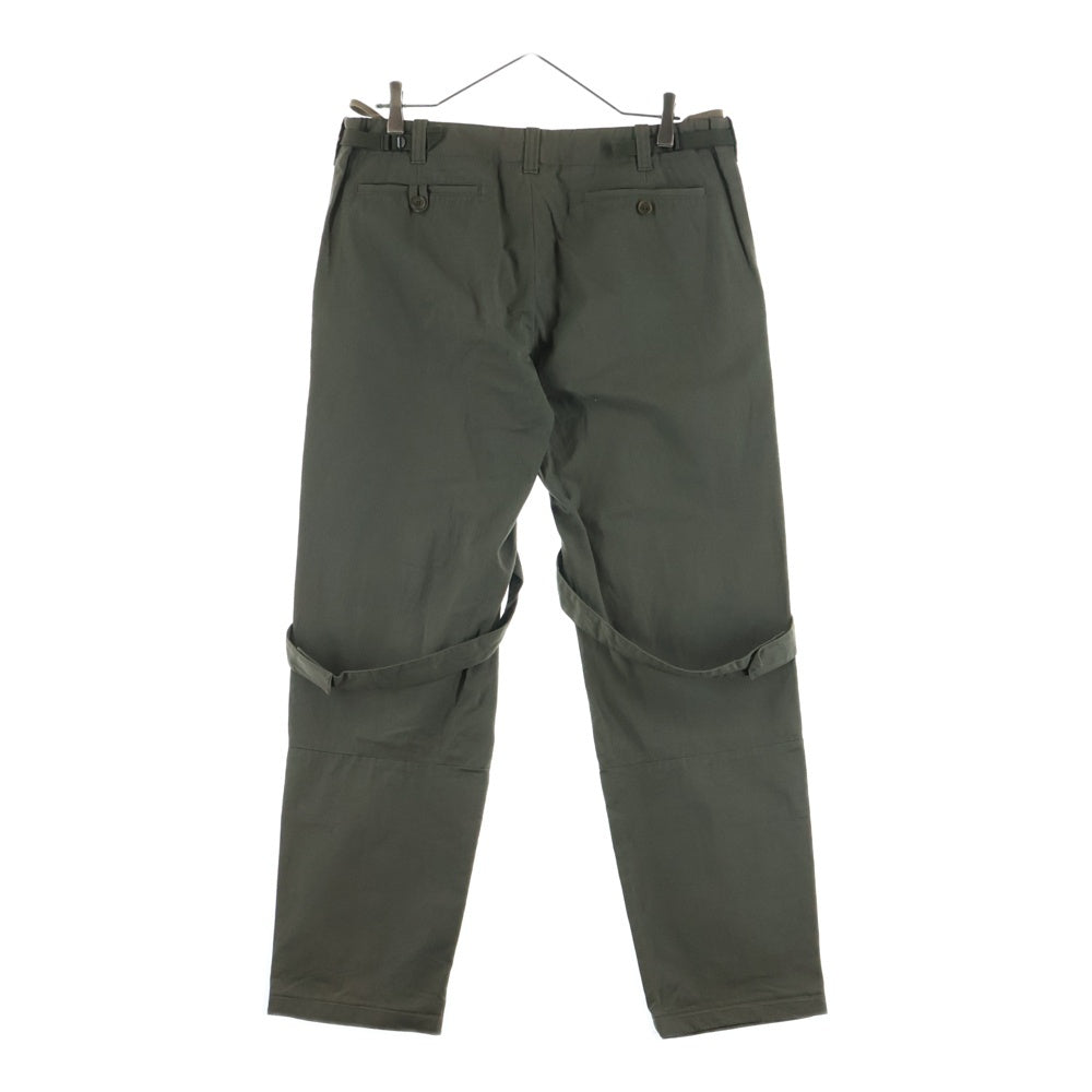 HELMUT LANG(ヘルムートラング) 03AW HELMUT LANG 本人期 Zipped Pokets Bondage Pants ジップデザインボンテージパンツ カーキ