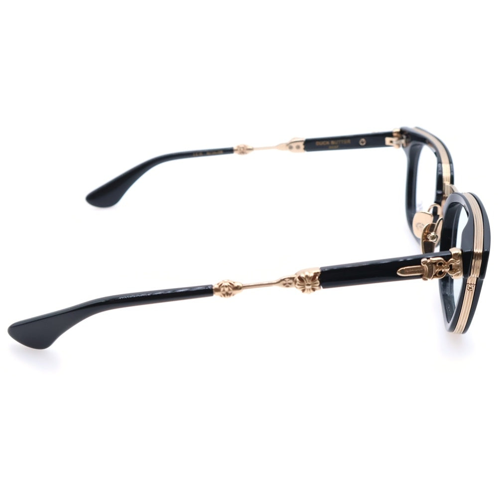 CHROME HEARTS(クロムハーツ) DUCK BUTTER ダガーウェリントン サングラス アイウェア ブラック/ゴールド