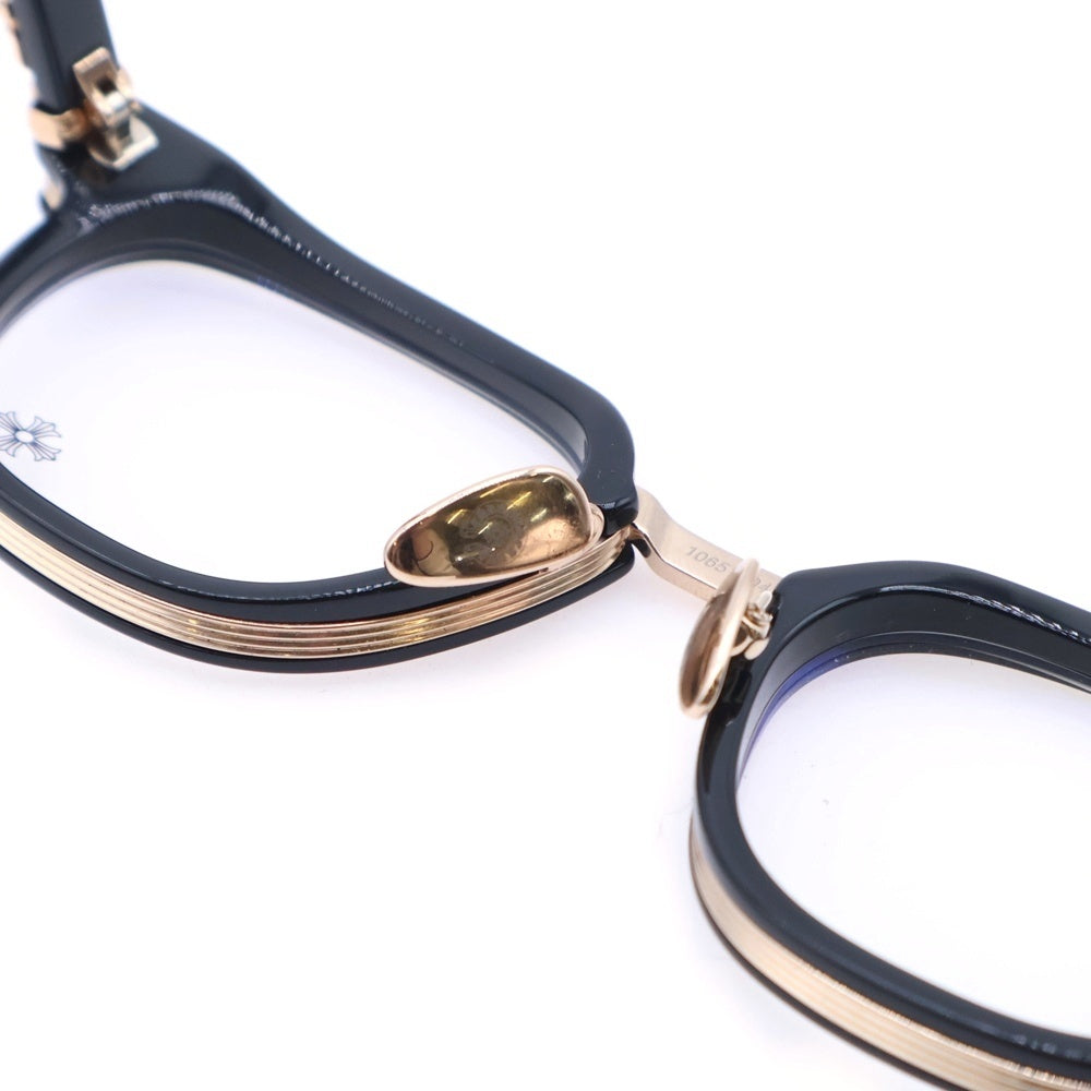 CHROME HEARTS(クロムハーツ) DUCK BUTTER ダガーウェリントン サングラス アイウェア ブラック/ゴールド