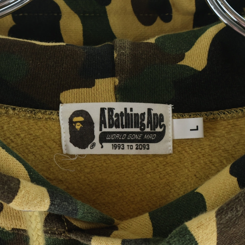 A BATHING APE(アベイシングエイプ) 1st Camo Bape Print Hoodie ベイププリントフーディー プルオーバーパーカー 001PPE701025X カーキ