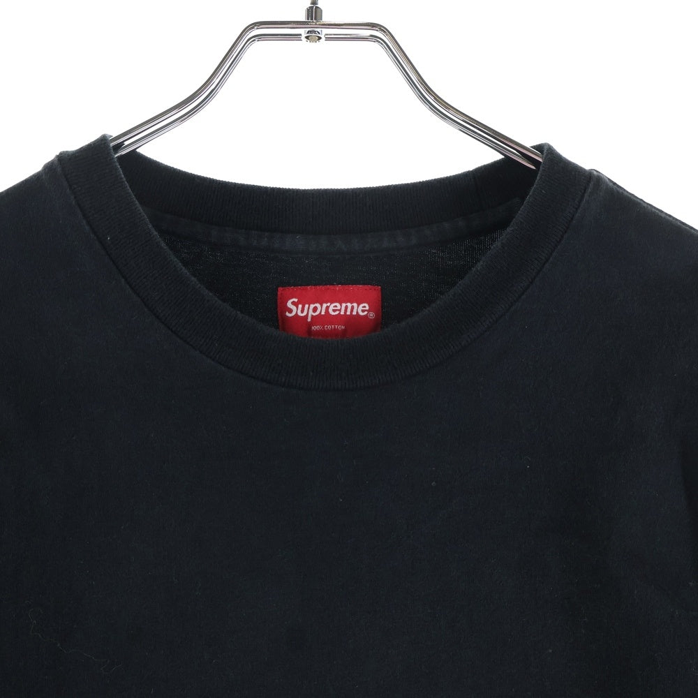 SUPREME(シュプリーム) 18SS Knit Panel Stripe L/S ニットパネル ストライプ長袖カットソー ブラック