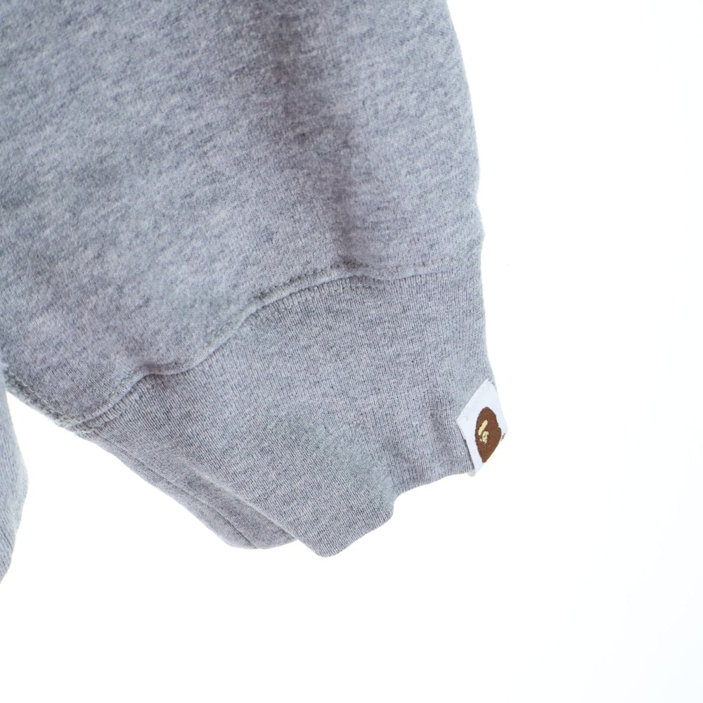 A BATHING APE(アベイシングエイプ) フロントロゴプリントプルオーバーパーカー フーディー 001GDI201001H グレー