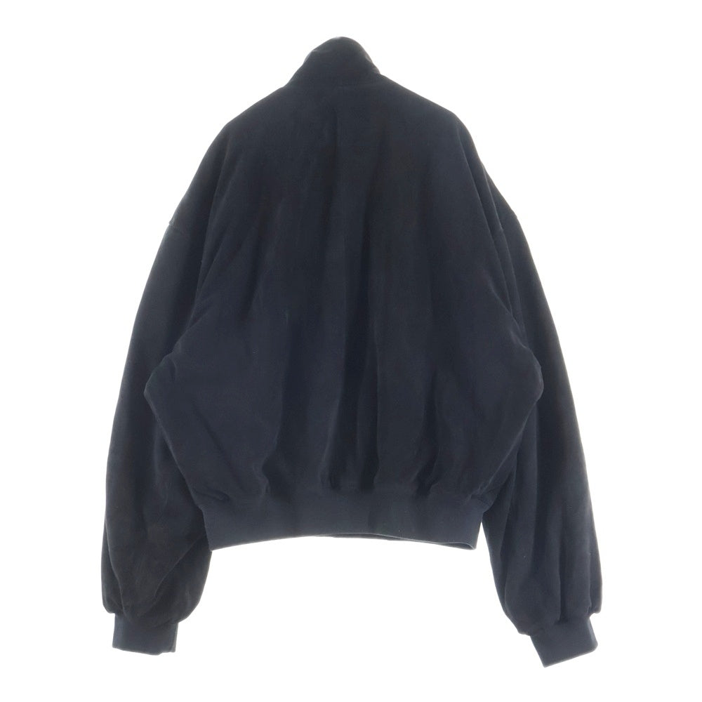 BALENCIAGA(バレンシアガ) 25AW スエードレザー ジップアップジャケット ブラック 850014 TTS08