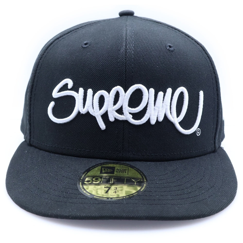SUPREME(シュプリーム) 22SS Handstyle New Era ニューエラ ハンドスタイルロゴ キャップ ブラック
