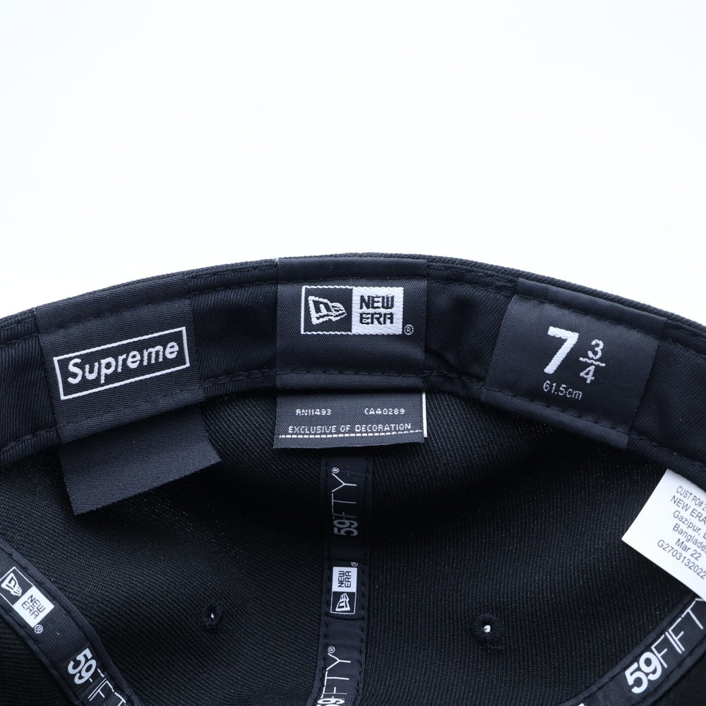 SUPREME(シュプリーム) 22SS Handstyle New Era ニューエラ ハンドスタイルロゴ キャップ ブラック