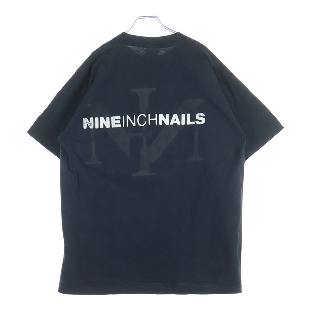 VINTAGE(ヴィンテージ) 90S NINE INCH NAILS BOX LOGO ヴィンテージ ナインチネイルズ ボックスロゴ ALL Sportタグ Tシャツ 半袖クルーネックカットソー ブラック