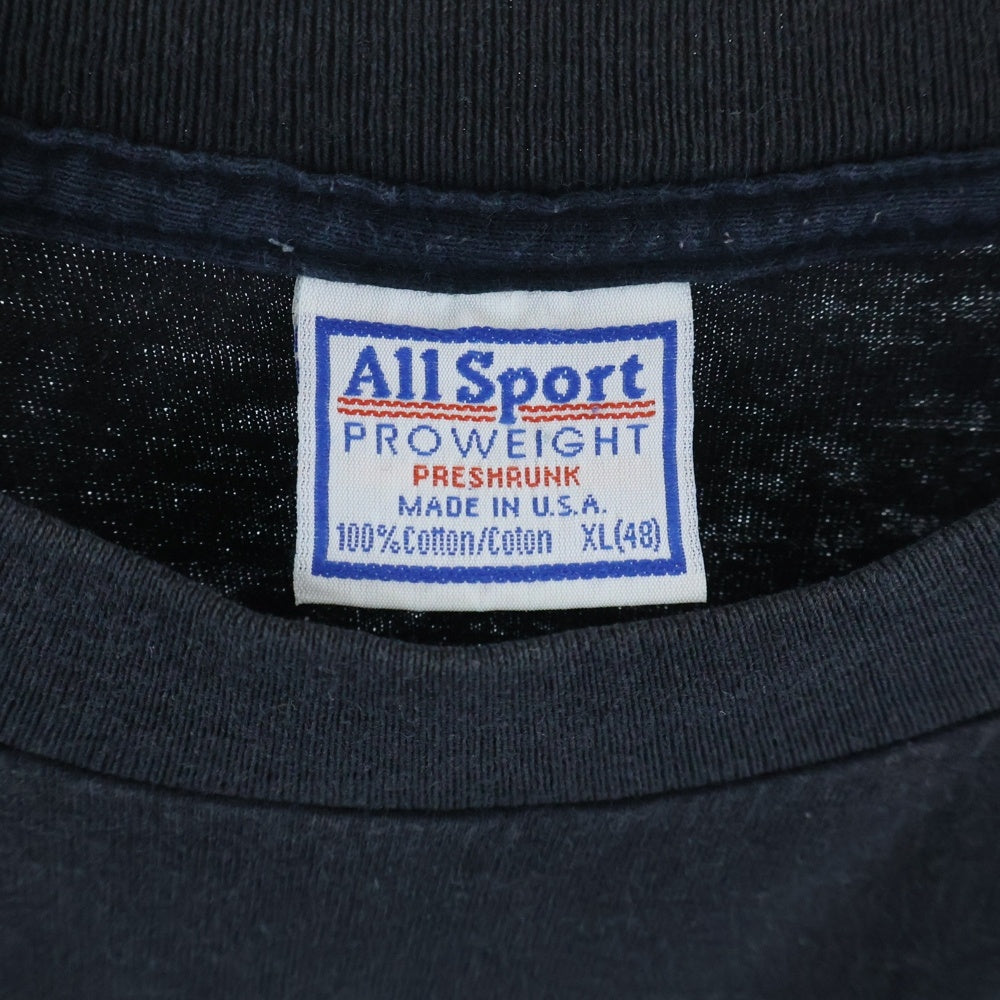 VINTAGE(ヴィンテージ) 90S NINE INCH NAILS BOX LOGO ヴィンテージ ナインチネイルズ ボックスロゴ ALL Sportタグ Tシャツ 半袖クルーネックカットソー ブラック