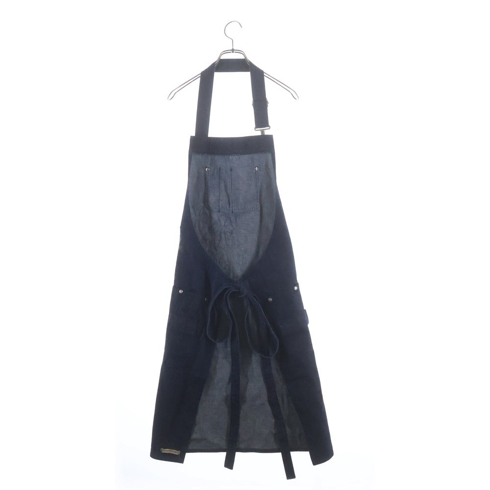CHROME HEARTS(クロムハーツ) KITCHEN CONFI DENTAIAL クロスパッチ付き デニムエプロン インディゴ