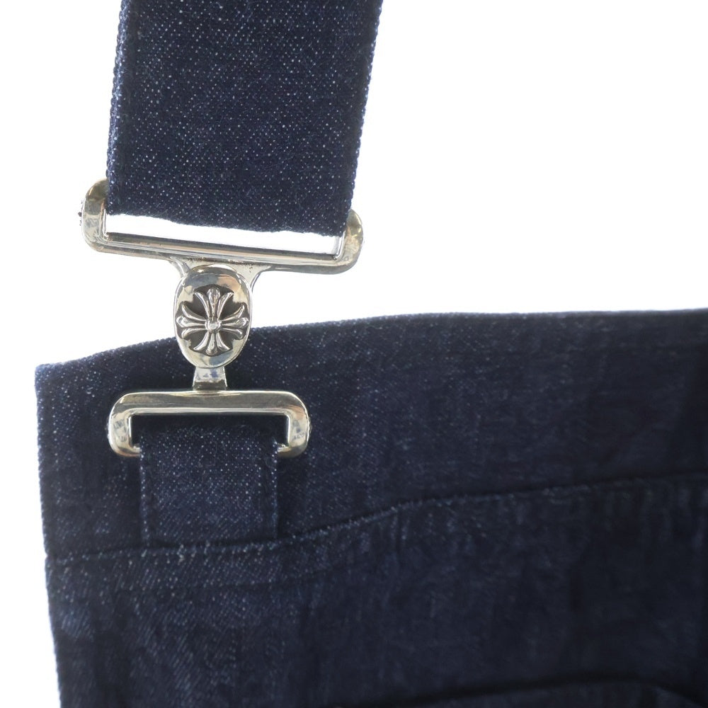 CHROME HEARTS(クロムハーツ) KITCHEN CONFI DENTAIAL クロスパッチ付き デニムエプロン インディゴ