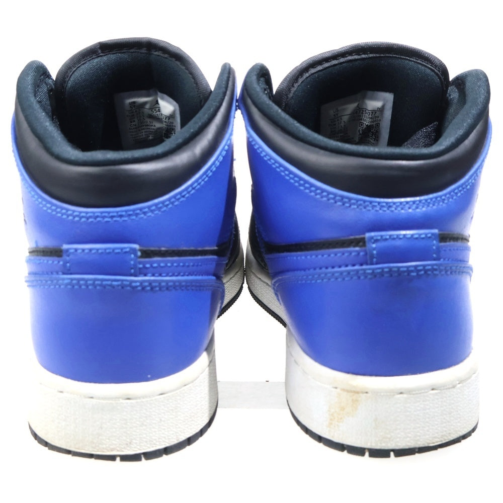 NIKE(ナイキ) GS Air Jordan 1 Mid Hyper Royal エアジョーダン1 ミッド ハイパーロイヤル ローカットスニーカー ブルー 554725-077 レディース