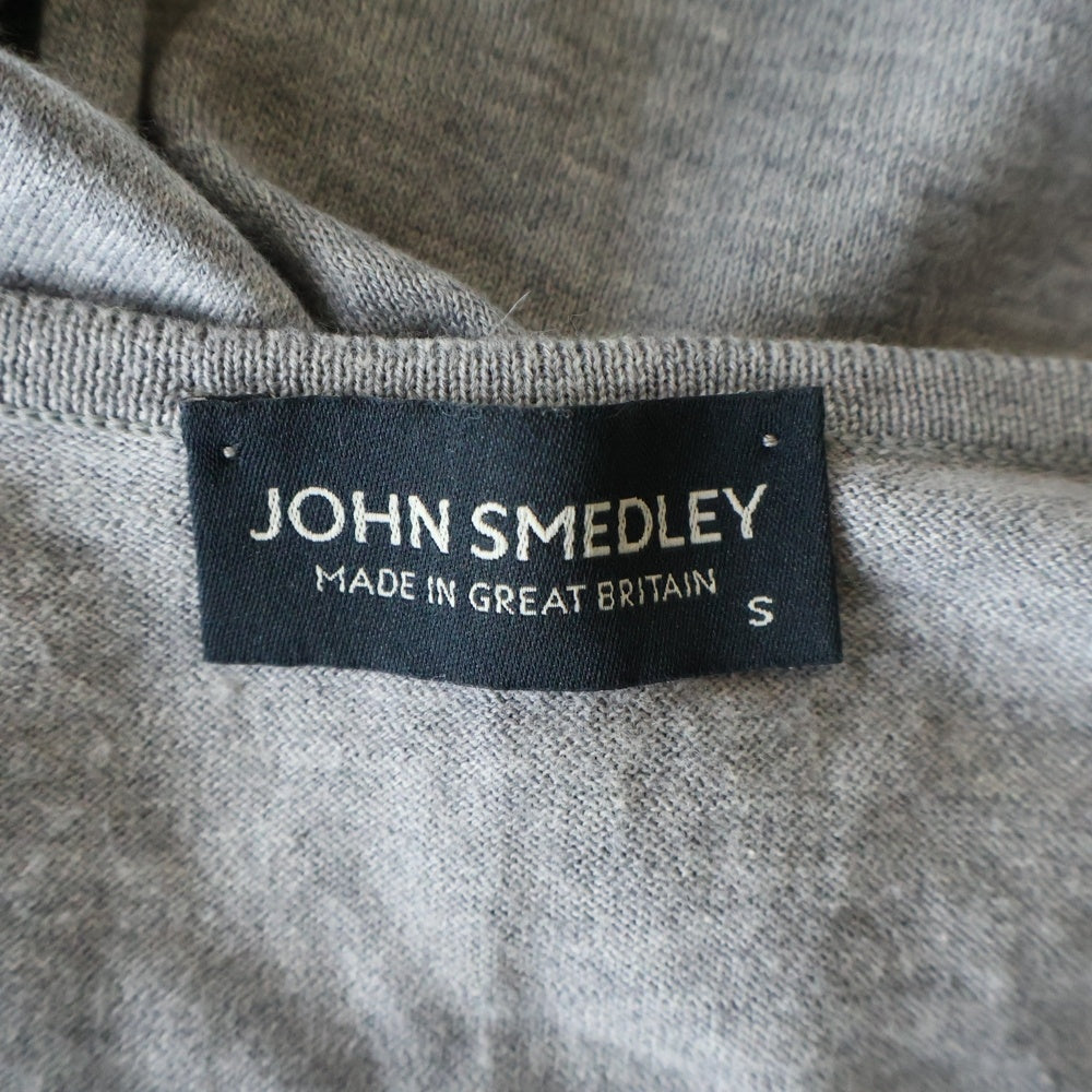 JOHN SMEDLEY(ジョンスメドレー) Vネック ニットセーター グレー