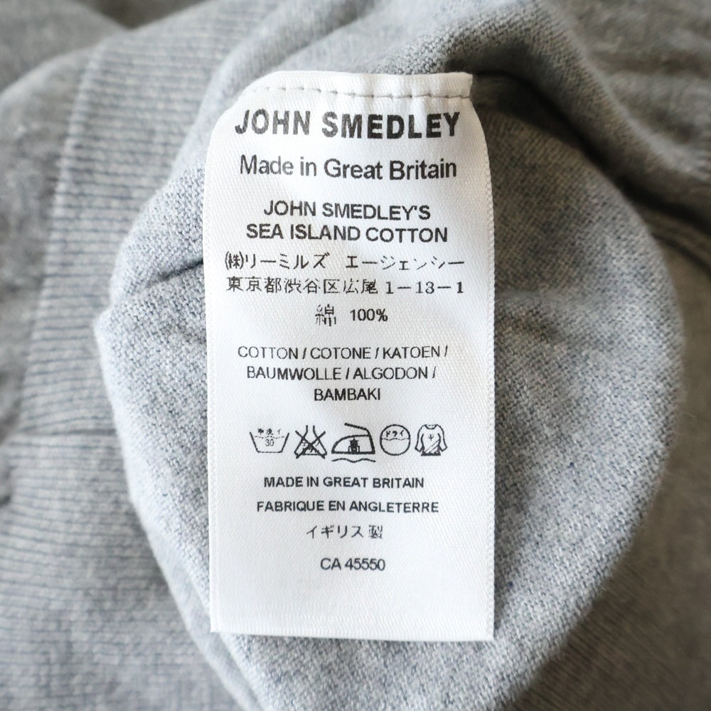 JOHN SMEDLEY(ジョンスメドレー) Vネック ニットセーター グレー