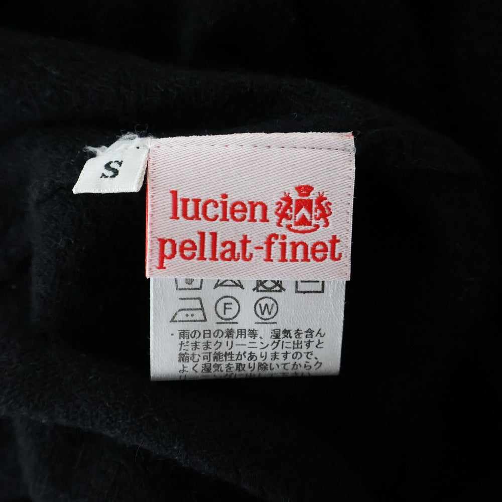 lucien pellat-finet(ルシアンペラフィネ) スカル カシミア Vネックニットセーター ブラック