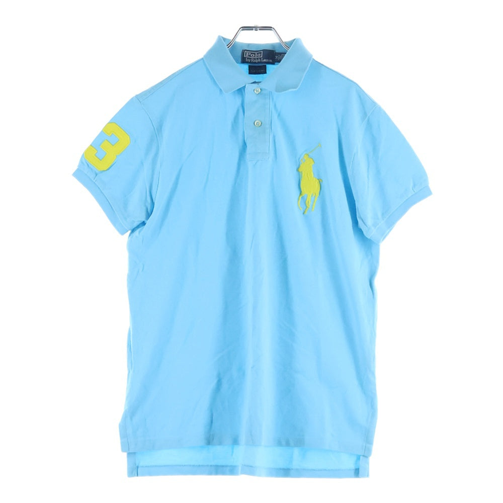 POLO RALPH LAUREN(ポロラルフローレン) ポニーロゴ刺繍半袖シャツ ブルー