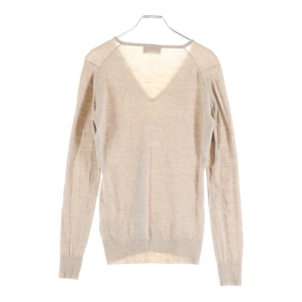 JOHN SMEDLEY(ジョンスメドレー) Vネック ニットセーター ベージュ