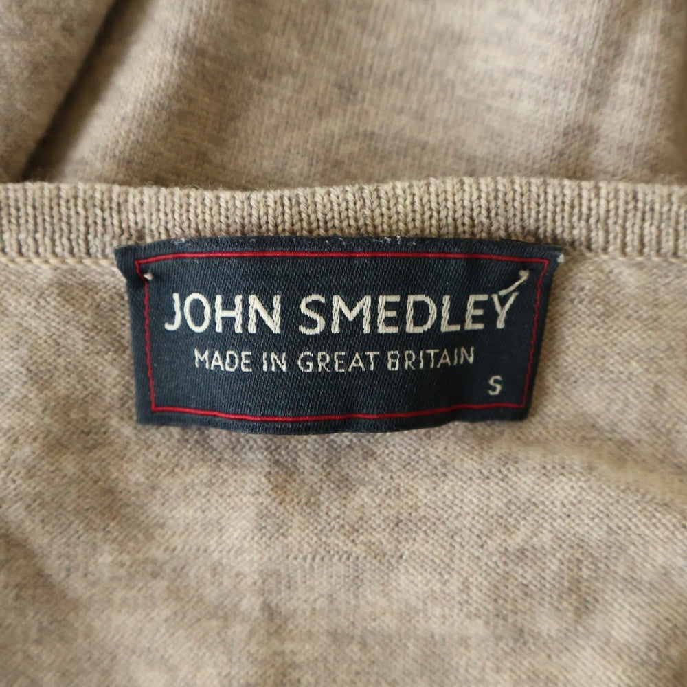 JOHN SMEDLEY(ジョンスメドレー) Vネック ニットセーター ベージュ