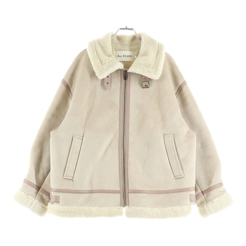 BEAMS(ビームス) フェイクムートンジャケット ベージュ