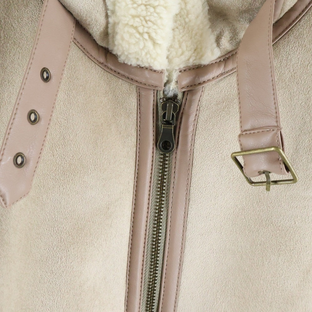 BEAMS(ビームス) フェイクムートンジャケット ベージュ