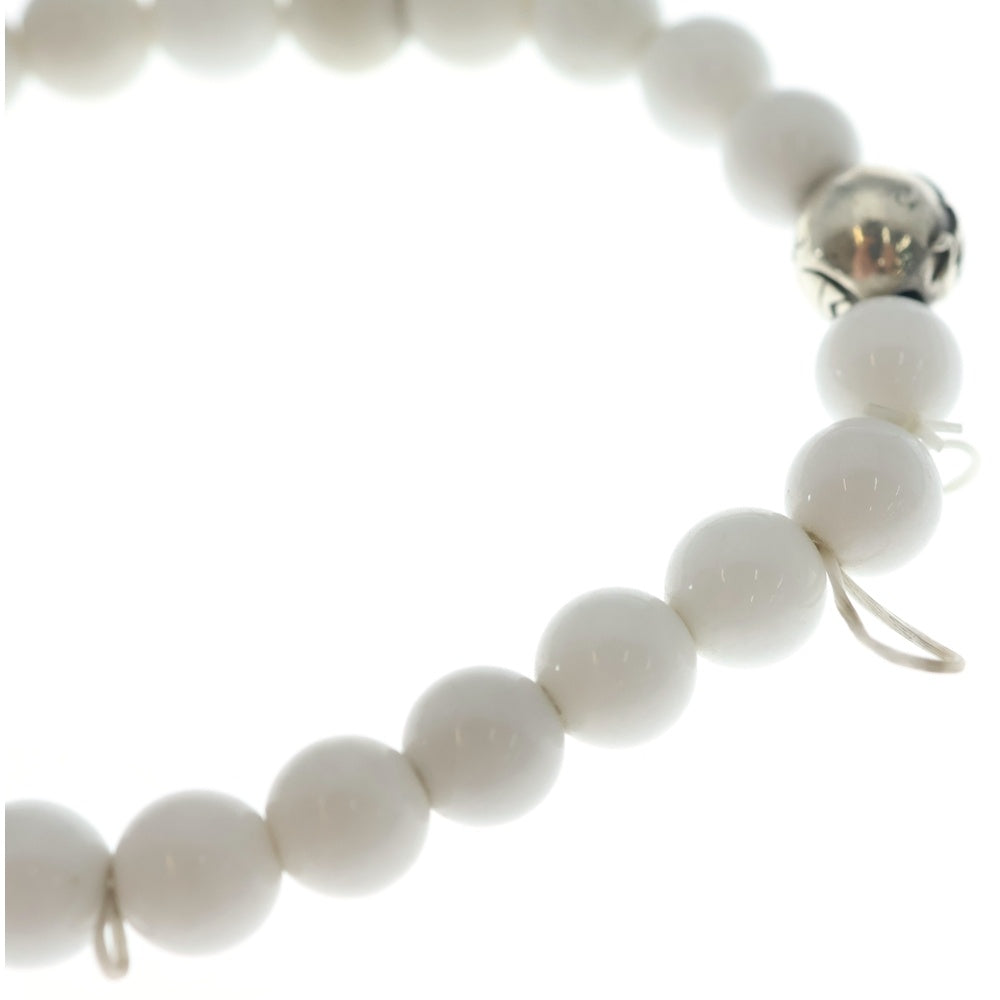 CHROME HEARTS(クロムハーツ) 8mm BEAD ビーズブレスレット ホワイトターコイズ シルバー/ホワイト