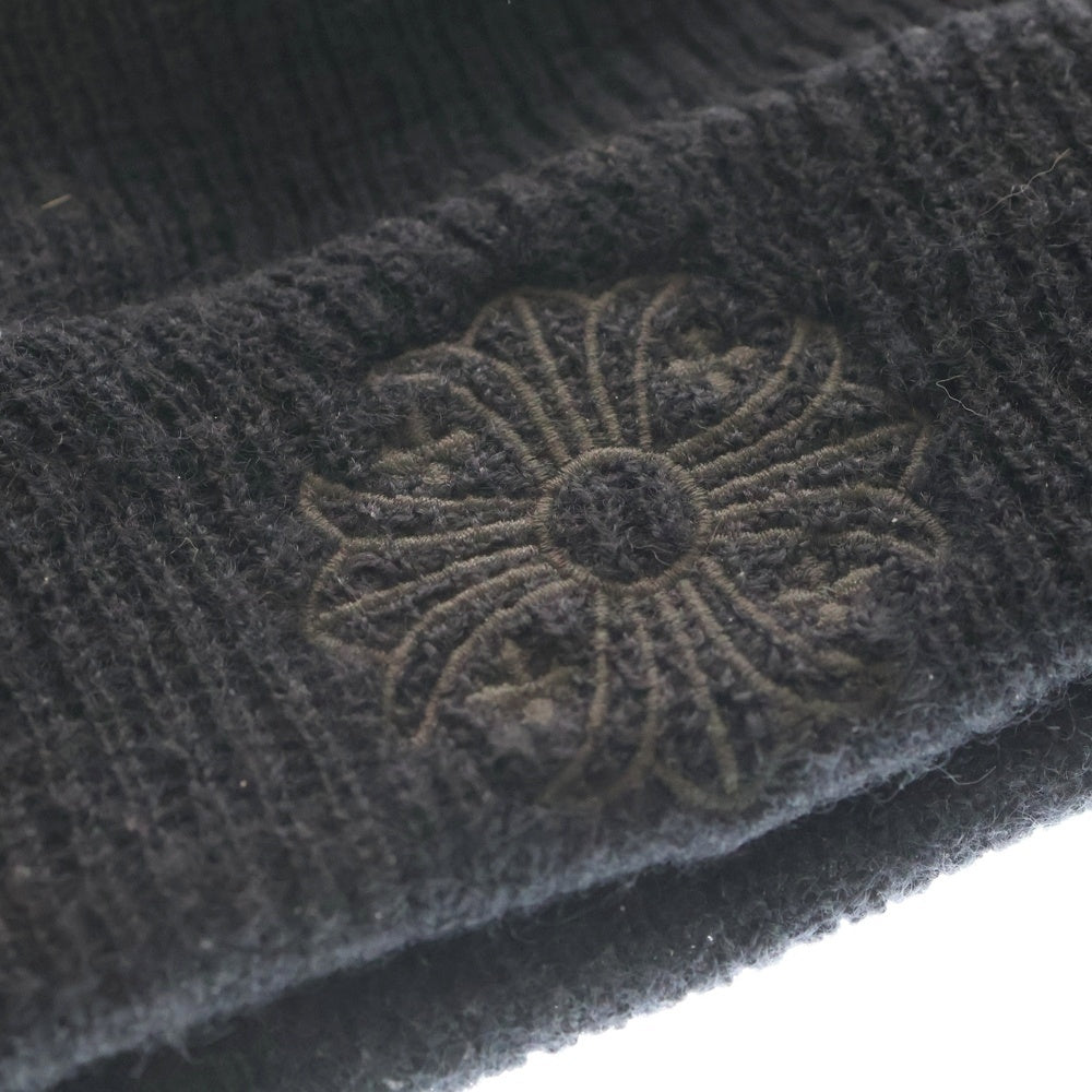 CHROME HEARTS(クロムハーツ) WOOL WATCH CAP CHプラス刺繍ウールビーニー ニットキャップ 帽子 ブラック