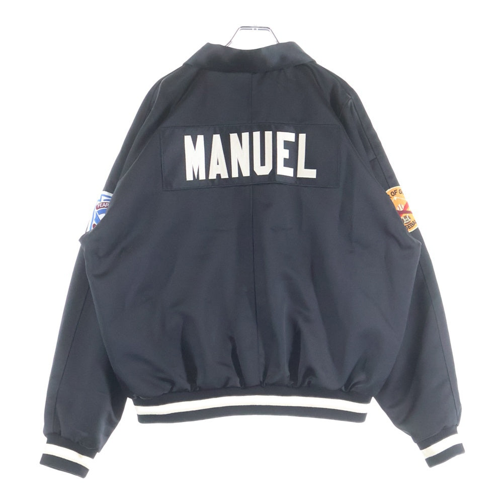 FEAR OF GOD(フィアオブゴッド) FIFTH COLLECTION フィフスコレクション サテンベースボールジャケット ロゴパッチ ブラック 5C17N