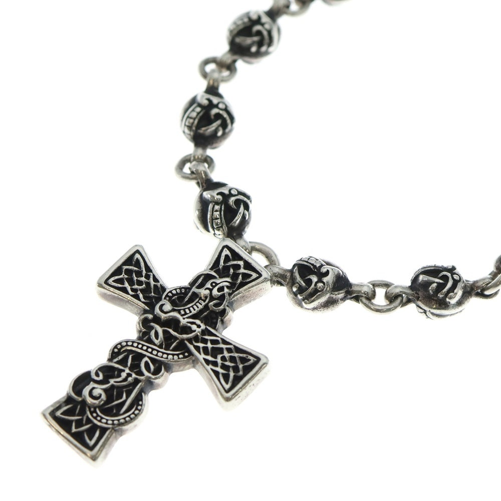 CHROME HEARTS(クロムハーツ) CELTIC CRS BALL ケルティッククロス ケルティックボールチェーンネックレス 20inch シルバー