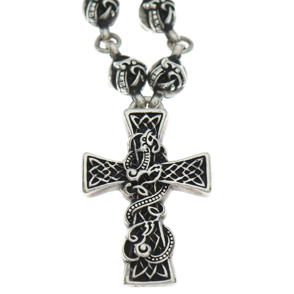 CHROME HEARTS(クロムハーツ) CELTIC CRS BALL ケルティッククロス ケルティックボールチェーンネックレス 20inch シルバー