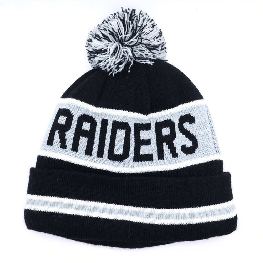 NEW ERA(ニューエラ) LAS VEGAS RAIDERS レイダース ボンボンビーニー 帽子 ブラック